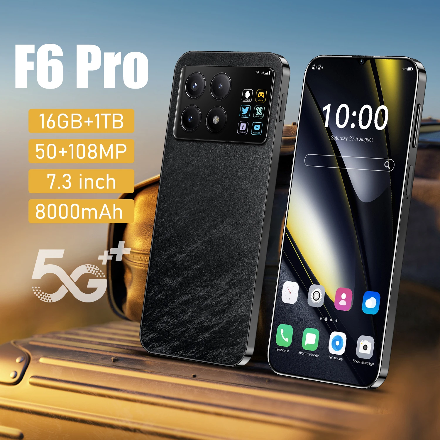 2025 New F6 pro Smartphone 5G Original 7.3 Inch Celulares Android Moblie Phones Unlocked Dual Sim Global Version CellPhones
2025 New F6 pro Smartphone 5G Original 7.3 Inch Celulares Android Moblie Phones Unlocked Dual Sim Global Version CellPhones