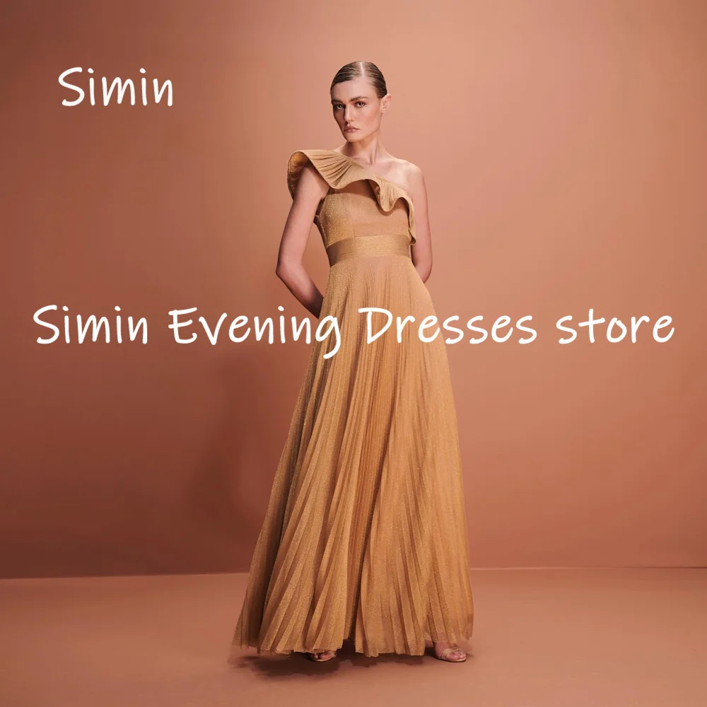 Simin Chiffon A-line One-shoulder Ruffle Populer Formal Prom Gown Floor-length Evening Elegant Party dresses for women 2023
Simin Chiffon A-line One-shoulder Ruffle Populer Formal Prom Gown Floor-length Evening Elegant Party dresses for women 2023