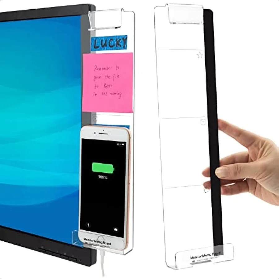 Office Desk Accessories 2pcs Computer Monitor Memo Board Multifunction Message Board Transparent Creative Monitor Side Panel wi
Office Desk Accessories 2pcs Computer Monitor Memo Board Multifunction Message Board Transparent Creative Monitor Side Panel wi
