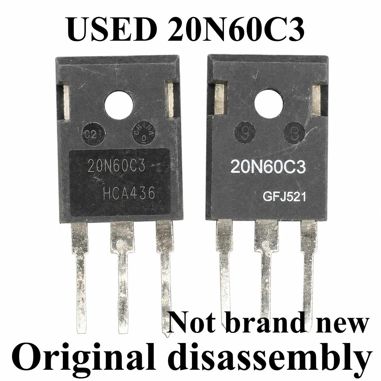 5-10pcs 100% Original disassembly used Transistor 20N60C3 SPW20N60C3 TO-247
5-10pcs 100% Original disassembly used Transistor 20N60C3 SPW20N60C3 TO-247