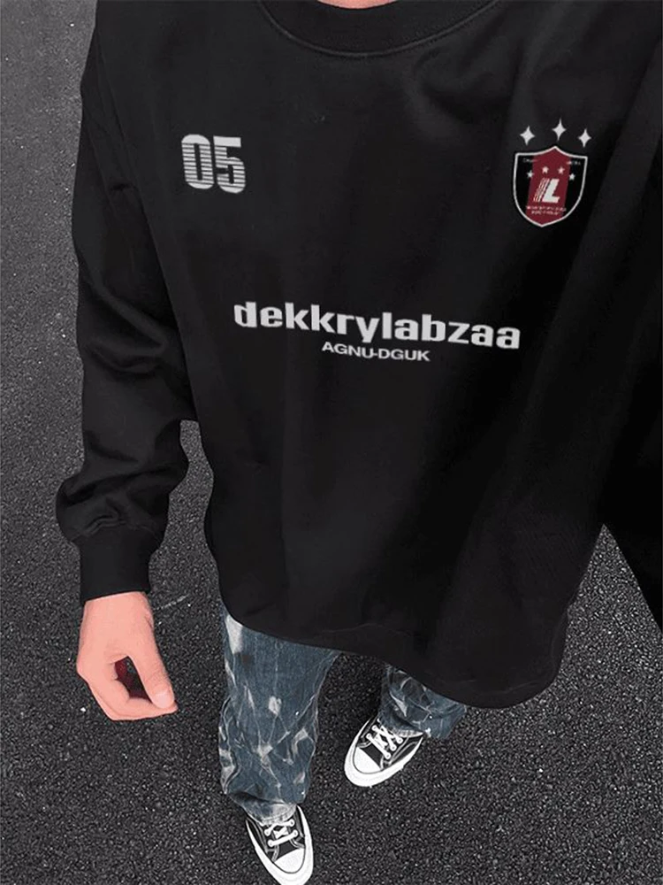 Мужская толстовка Bla Long Sleeve: осенняя, повседневная, свободного кроя, с принтом, от модного бренда, плотная, для ношения под одеждой
Мужская толстовка Bla Long Sleeve: осенняя, повседневная, свободного кроя, с принтом, от модного бренда, плотная, для ношения под одеждой