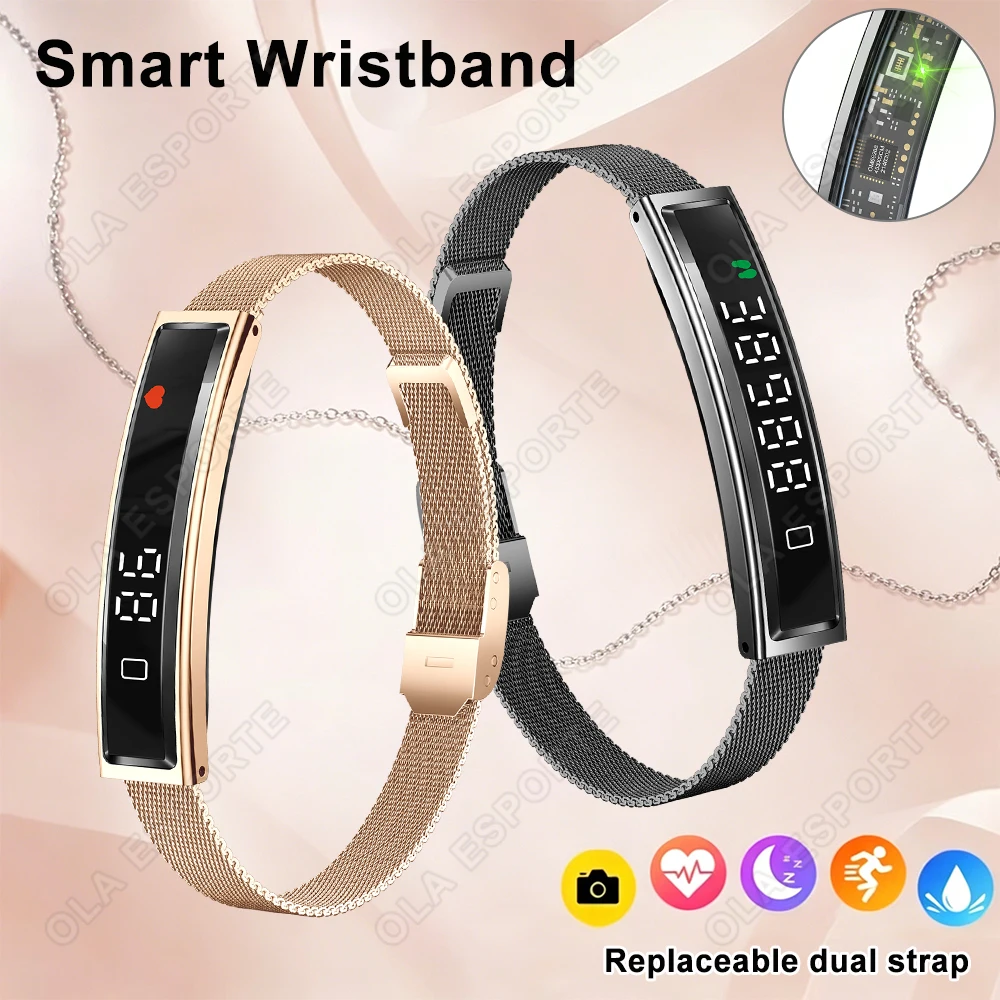 Stylish Women's Smart Jewelry Bracelet Men Remote Camera Control Pedometer Sports Heart Rate Health Smart Watch Ladies Gift HW12
Stylish Women's Smart Jewelry Bracelet Men Remote Camera Control Pedometer Sports Heart Rate Health Smart Watch Ladies Gift HW12