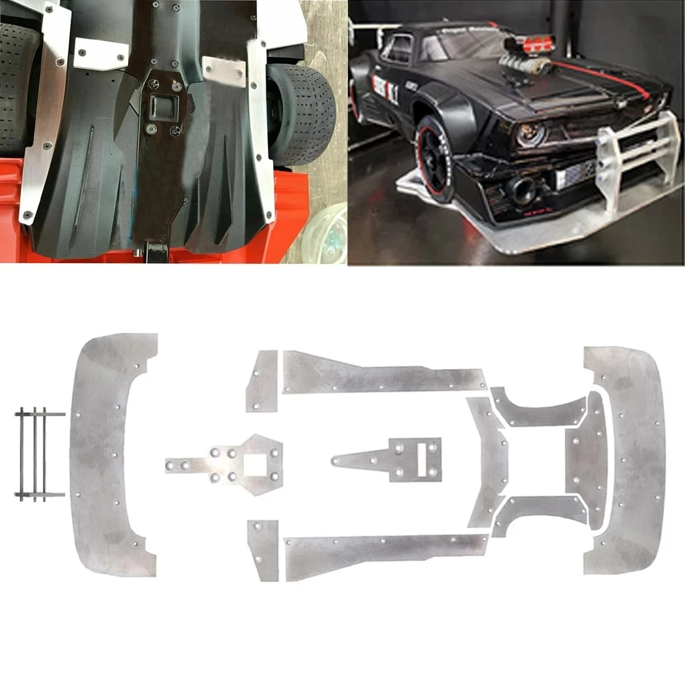 1:7 Steel Front Bumper Metal Chassis Armor Protector Anti Skid Plate for Arrma 1/7 RC Car Upgrade Parts Infraction V2 Felony
1:7 Steel Front Bumper Metal Chassis Armor Protector Anti Skid Plate for Arrma 1/7 RC Car Upgrade Parts Infraction V2 Felony