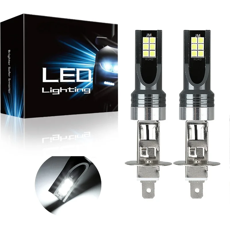 Two H1 LED Headlight Bulbs, Ultra-Bright 1:1 Mini Size Car Lights, Plug And Play Without Adapters, High Power 6500K White
Two H1 LED Headlight Bulbs, Ultra-Bright 1:1 Mini Size Car Lights, Plug And Play Without Adapters, High Power 6500K White