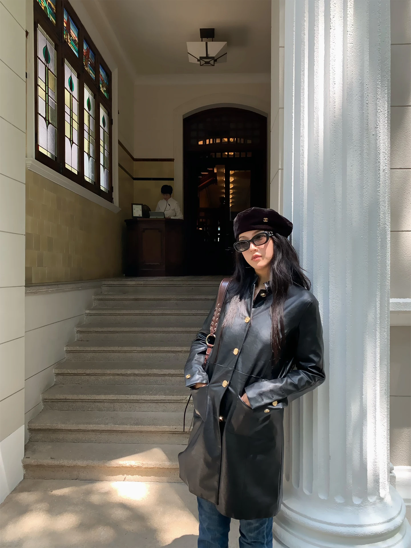 Женская удлиненная куртка-косуха BabySister Parisian Vintage из стеганой искусственной кожи с воротником-стойкой, элегантная и стильная
Женская удлиненная куртка-косуха BabySister Parisian Vintage из стеганой искусственной кожи с воротником-стойкой, элегантная и стильная