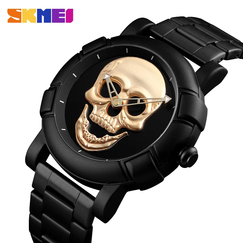 Cool Sport Mens Watches Luxury Skull Watch Men 3Bar Waterproof Quartz Wristwatches Stainless steel strap Relogio Masculino
Cool Sport Mens Watches Luxury Skull Watch Men 3Bar Waterproof Quartz Wristwatches Stainless steel strap Relogio Masculino