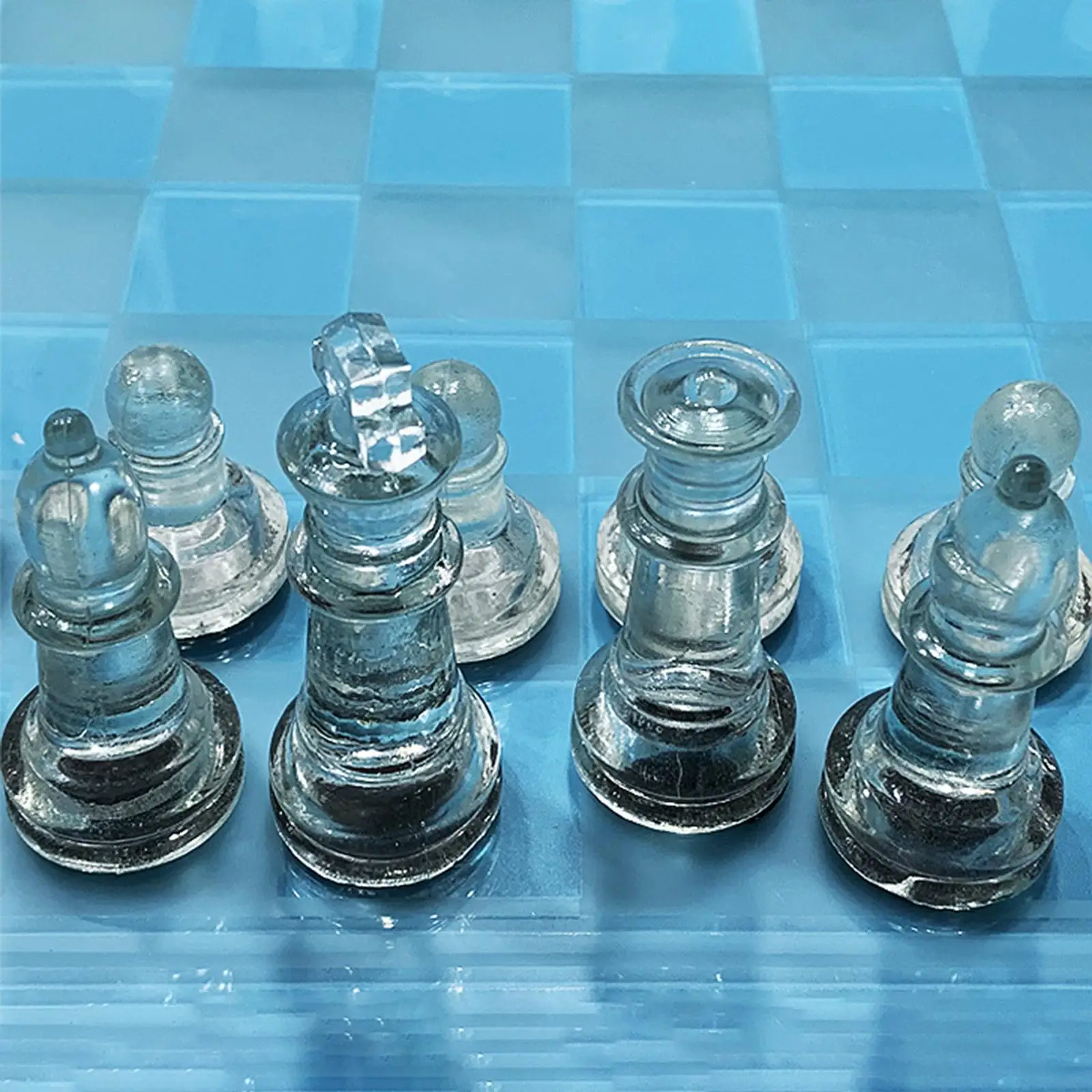Frosted Chess Board Set Educational Glass Chess Game for Party Trips Picnics
Frosted Chess Board Set Educational Glass Chess Game for Party Trips Picnics
