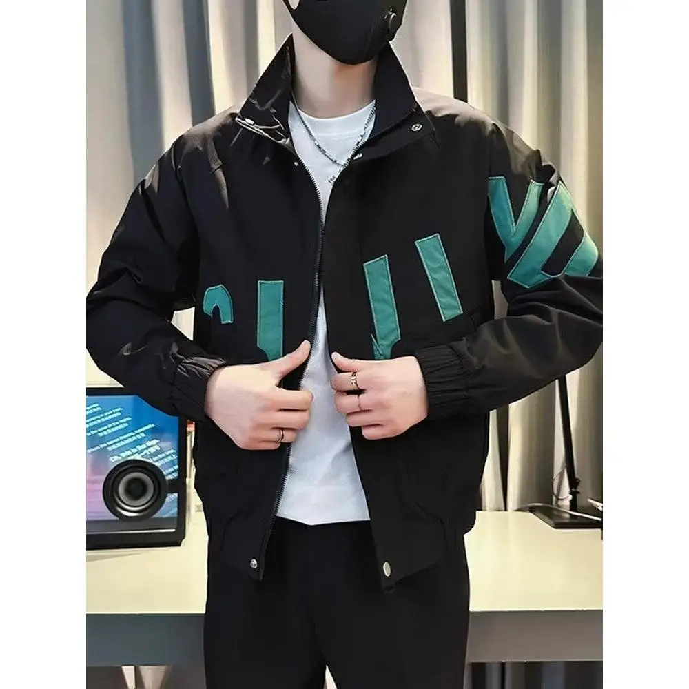 Мужская куртка Sli: модная уличная одежда с надписями, весна-осень, стильная корейская верхняя одежда, повседневный свободный крой, полиэстер
Мужская куртка Sli: модная уличная одежда с надписями, весна-осень, стильная корейская верхняя одежда, повседневный свободный крой, полиэстер