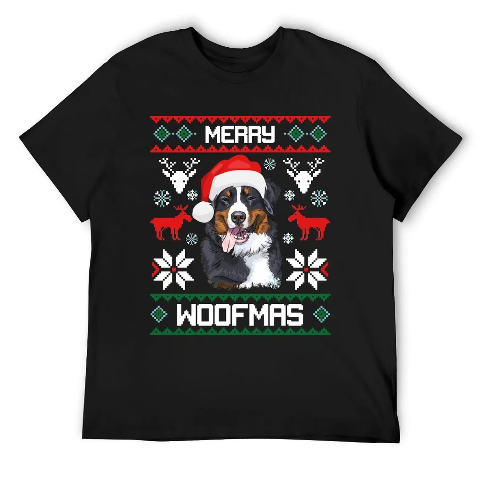 Bernese Mountain Dog Merry Woofmas Christmas Gift T-Shirt man t shirt anime stuff T-shirts for men cotton
Bernese Mountain Dog Merry Woofmas Christmas Gift T-Shirt man t shirt anime stuff T-shirts for men cotton