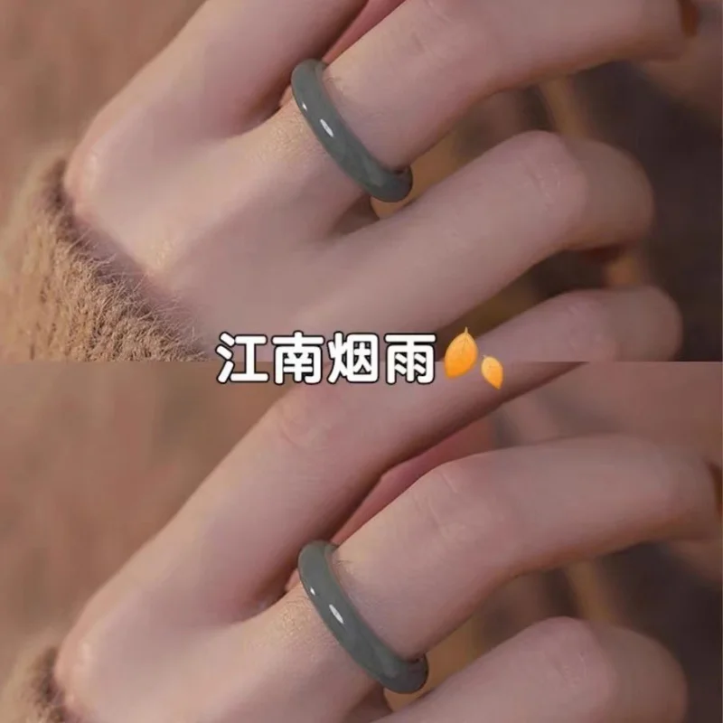 Jadeite Jadeite Ice Jade Jiangnan Misty Rain Ring Oil Green Chinese Style Ring Index Finger Ring Internet Celebrity Xiaohongshu
Jadeite Jadeite Ice Jade Jiangnan Misty Rain Ring Oil Green Chinese Style Ring Index Finger Ring Internet Celebrity Xiaohongshu