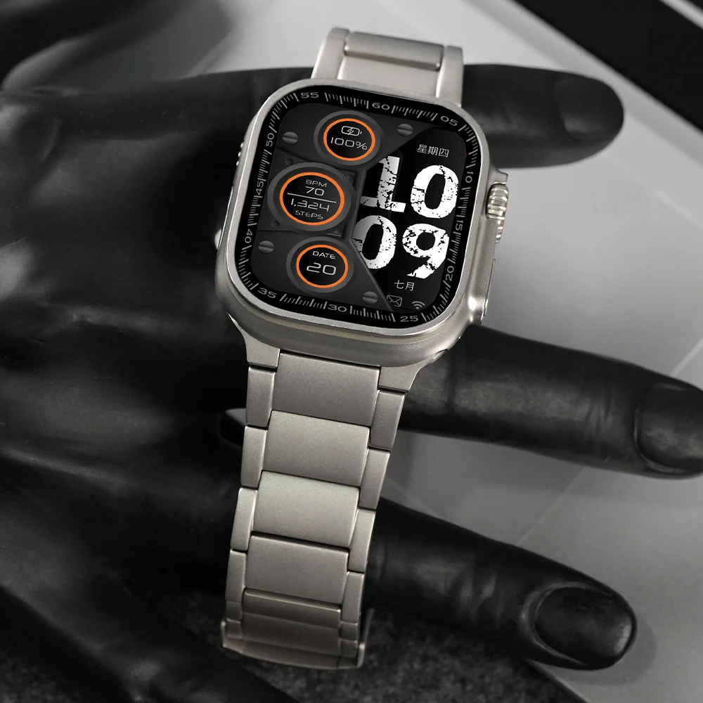 Titanium Luxury Band for Apple Watch Series 10 46mm Ultra 2 1 49mm Business Strap for iWatch 9 8 7 45mm 6 5 4 SE 44mm Bracelet
Titanium Luxury Band for Apple Watch Series 10 46mm Ultra 2 1 49mm Business Strap for iWatch 9 8 7 45mm 6 5 4 SE 44mm Bracelet