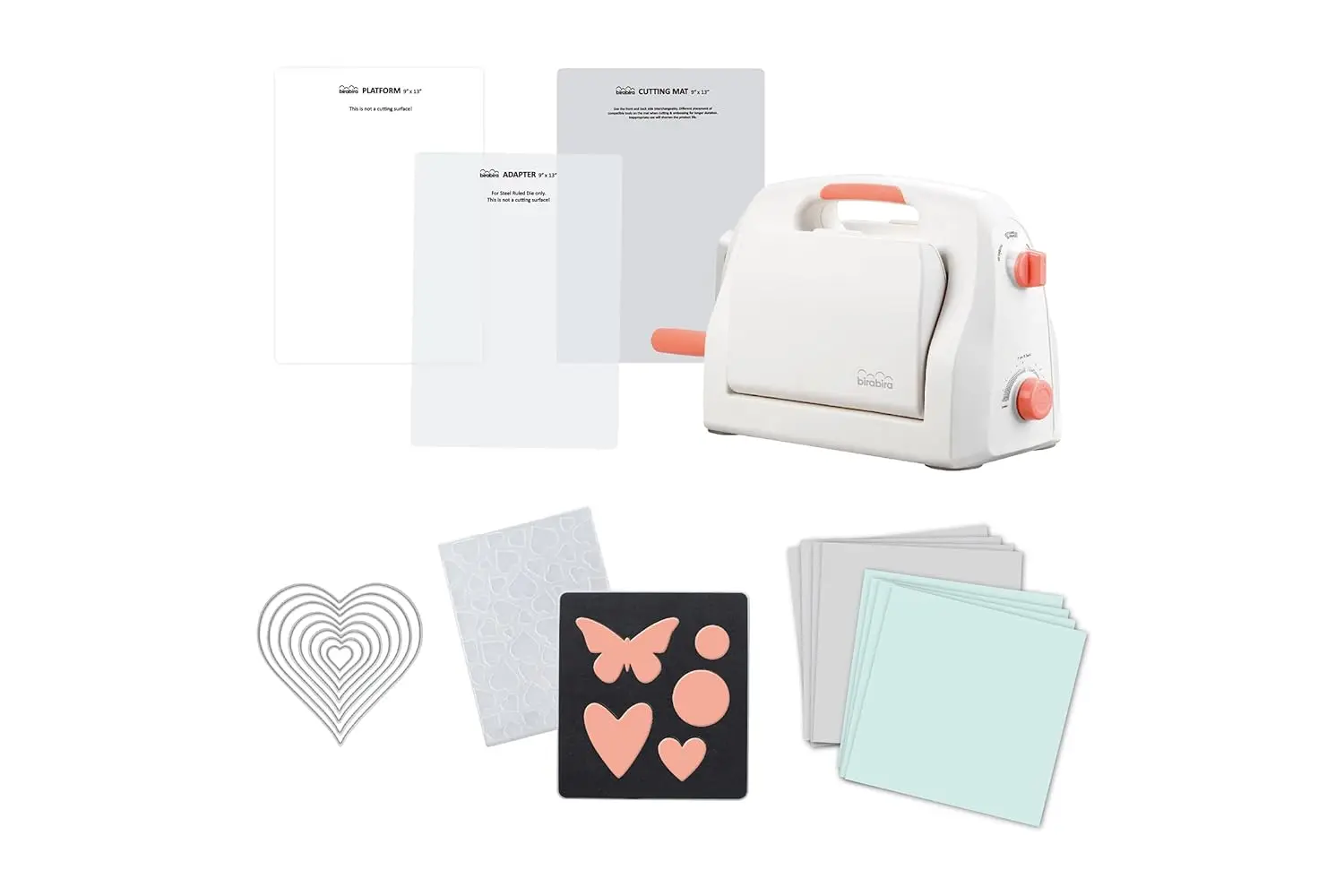 Bira 9 inch Adjustable Die Cutting & Embossing Machine Starter KIT, 9" Opening, Paper, Fabric and Other Materials (Starter Kit)
Bira 9 inch Adjustable Die Cutting & Embossing Machine Starter KIT, 9" Opening, Paper, Fabric and Other Materials (Starter Kit)