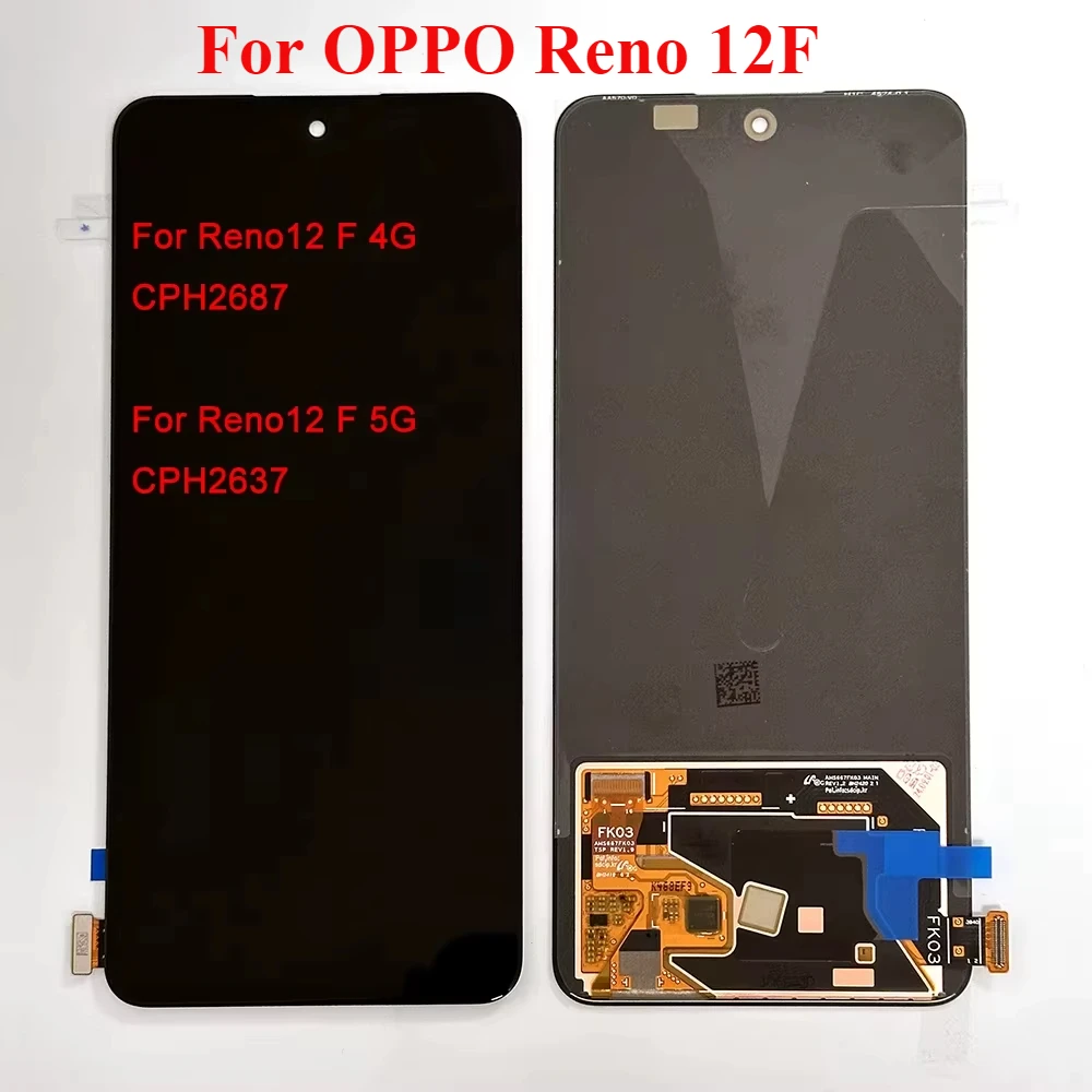 6.7"AMOLED For Oppo Reno 12F lcd 4G CPH2687 LCD Screen Display Touch Screen Digitizer for Reno12f 5g CPH2637
6.7"AMOLED For Oppo Reno 12F lcd 4G CPH2687 LCD Screen Display Touch Screen Digitizer for Reno12f 5g CPH2637
