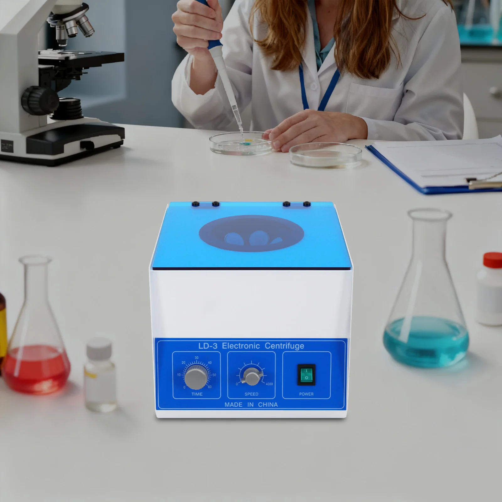 Настольная электрическая центрифуга на 6 пробирок, 0-4000 об/мин, регулируемая, для лабораторий, для крови и PRP
Настольная электрическая центрифуга на 6 пробирок, 0-4000 об/мин, регулируемая, для лабораторий, для крови и PRP