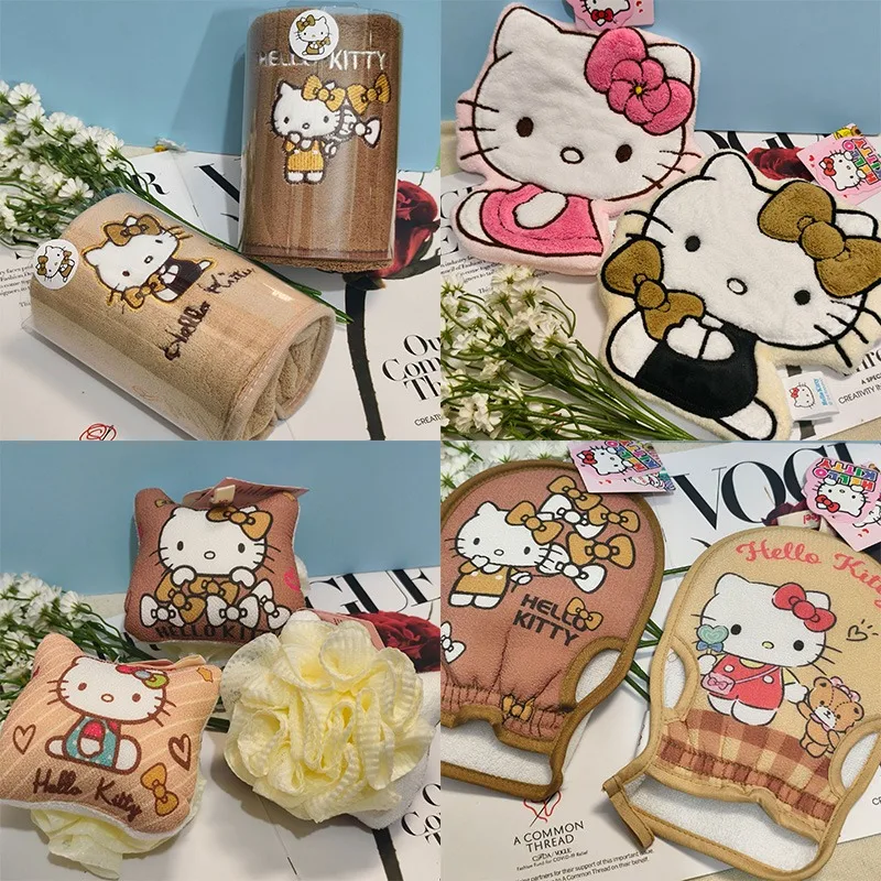 Sanrio Hello Kitty, набор полотенец для мытья рук, персонажи аниме, удобное впитывающее полотенце, милый детский банный цветок, подарок на день рождения
Sanrio Hello Kitty, набор полотенец для мытья рук, персонажи аниме, удобное впитывающее полотенце, милый детский банный цветок, подарок на день рождения