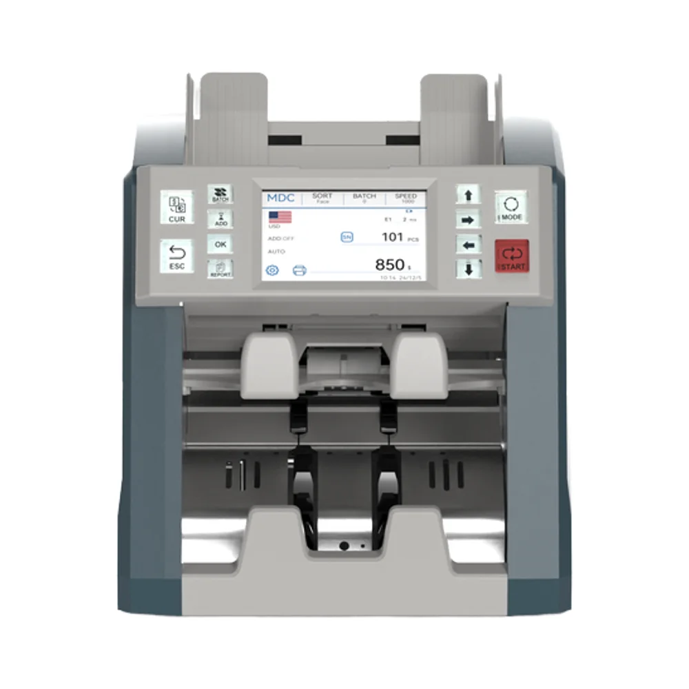 Touch Screen Money Counting Machine Two Pockets Banknote Cash Bill Sorter Mixed Value Counter with built in printer
Touch Screen Money Counting Machine Two Pockets Banknote Cash Bill Sorter Mixed Value Counter with built in printer