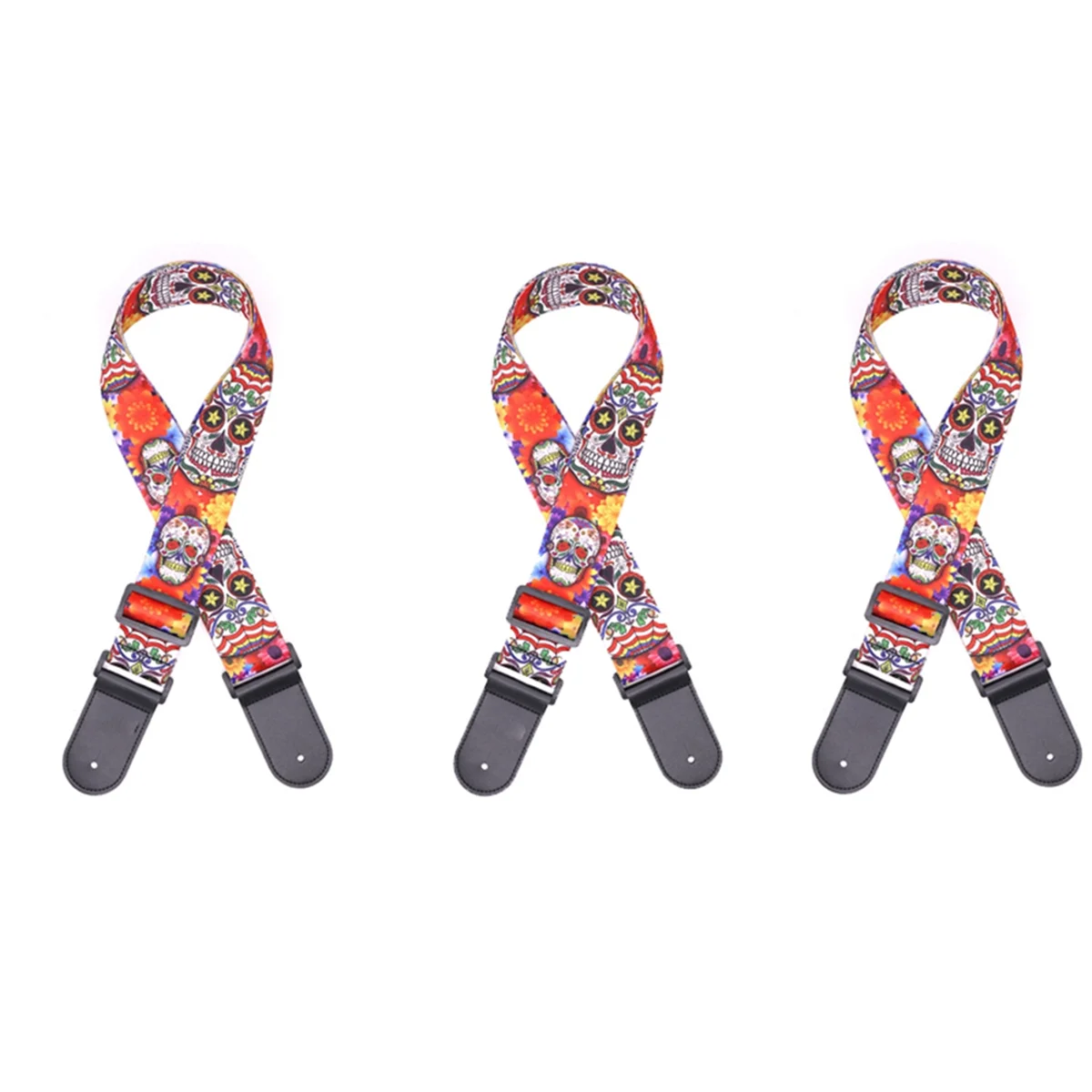 AA90 Skull Leather Nylon Fluorescent Print Folk Guitar Strap Electric Guitar Strap, Acoustic Guitar Strap,A
AA90 Skull Leather Nylon Fluorescent Print Folk Guitar Strap Electric Guitar Strap, Acoustic Guitar Strap,A