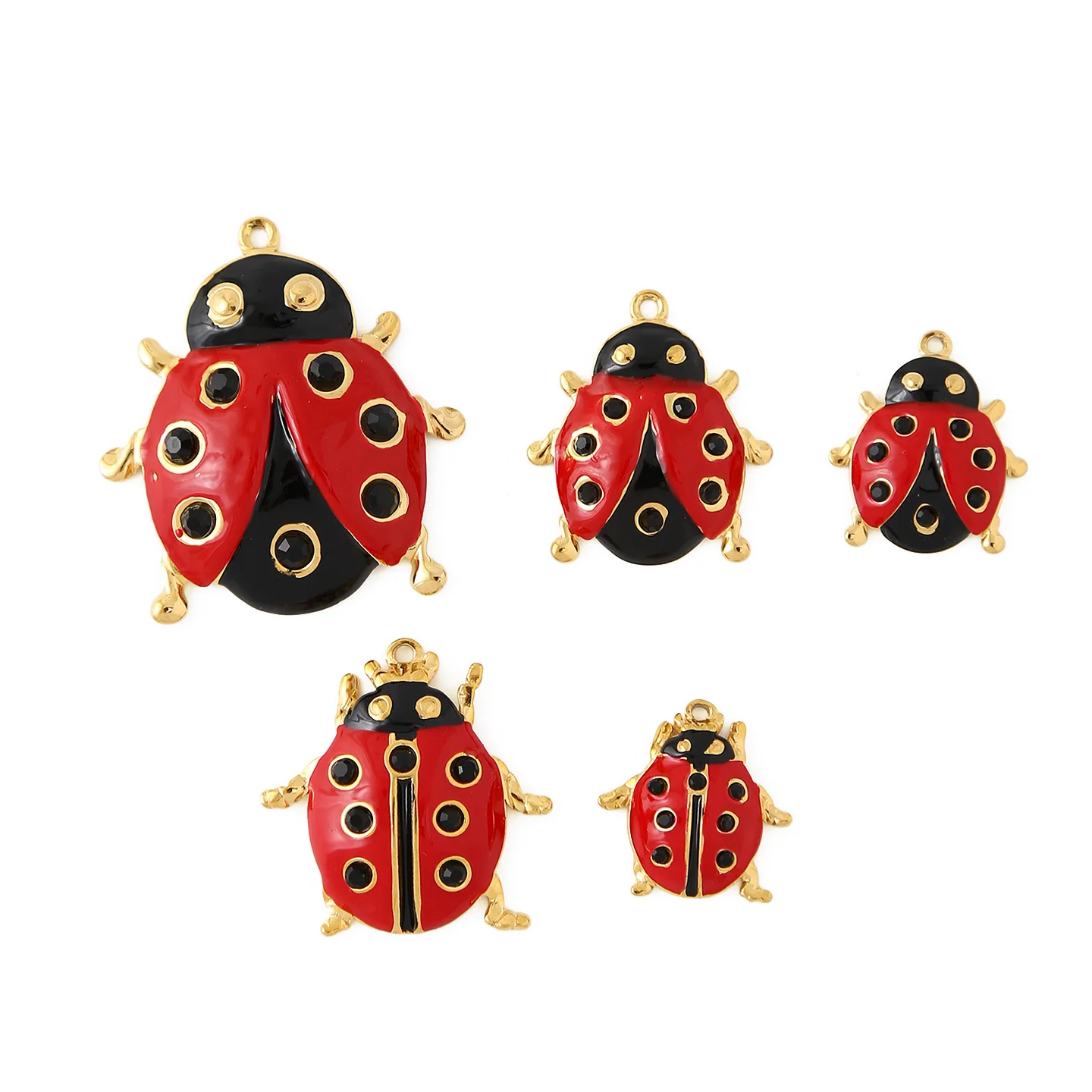 5pcs Red Enamel Ladybug Charms Drip Oil Craft Cute Sweet Jewelry Handmade Accessories Insect Beetle Series Jewelry Pendant
5pcs Red Enamel Ladybug Charms Drip Oil Craft Cute Sweet Jewelry Handmade Accessories Insect Beetle Series Jewelry Pendant
