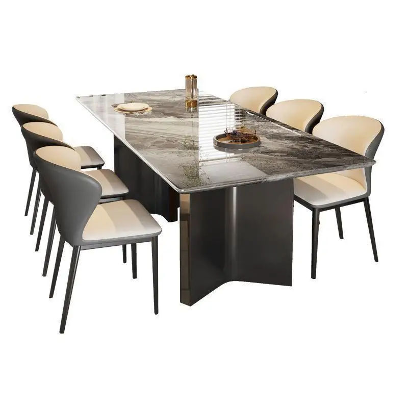Crystal modern dining table simple small apartment household microcrystalline stone rectangular dining table and chair
Crystal modern dining table simple small apartment household microcrystalline stone rectangular dining table and chair