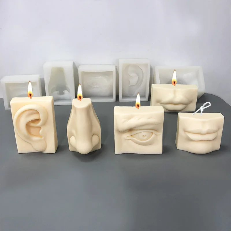 Human Facial Features Lips Nose Eyes Ears Candle Mould Silicone Mold Candle silicone mold
Human Facial Features Lips Nose Eyes Ears Candle Mould Silicone Mold Candle silicone mold