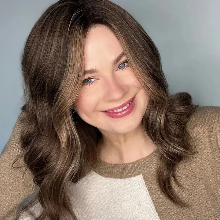 16-дюймовые темно-шоколадно-коричневые мелирование Синтетические парики с кружевным верхом Готовые к ношению плечевые свободные волнистые бесклеевые парики Легко носить
16-дюймовые темно-шоколадно-коричневые мелирование Синтетические парики с кружевным верхом Готовые к ношению плечевые свободные волнистые бесклеевые парики Легко носить