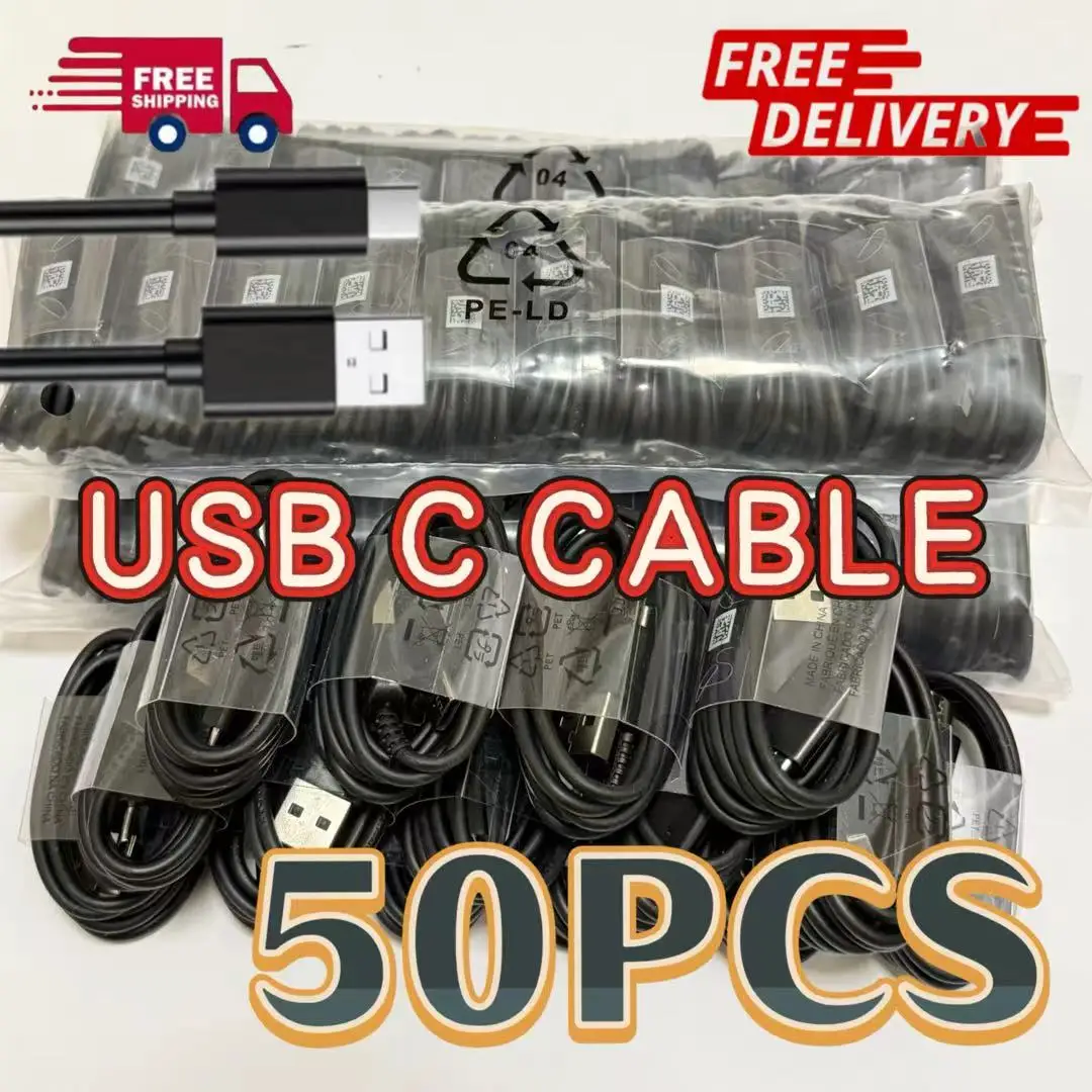 50pcs Lot for Samsung USB-C Data Android Charging Cable Type C Cord Compatible with Galaxy S9/ S9+/ Note 9/ S8/ S8+
50pcs Lot for Samsung USB-C Data Android Charging Cable Type C Cord Compatible with Galaxy S9/ S9+/ Note 9/ S8/ S8+