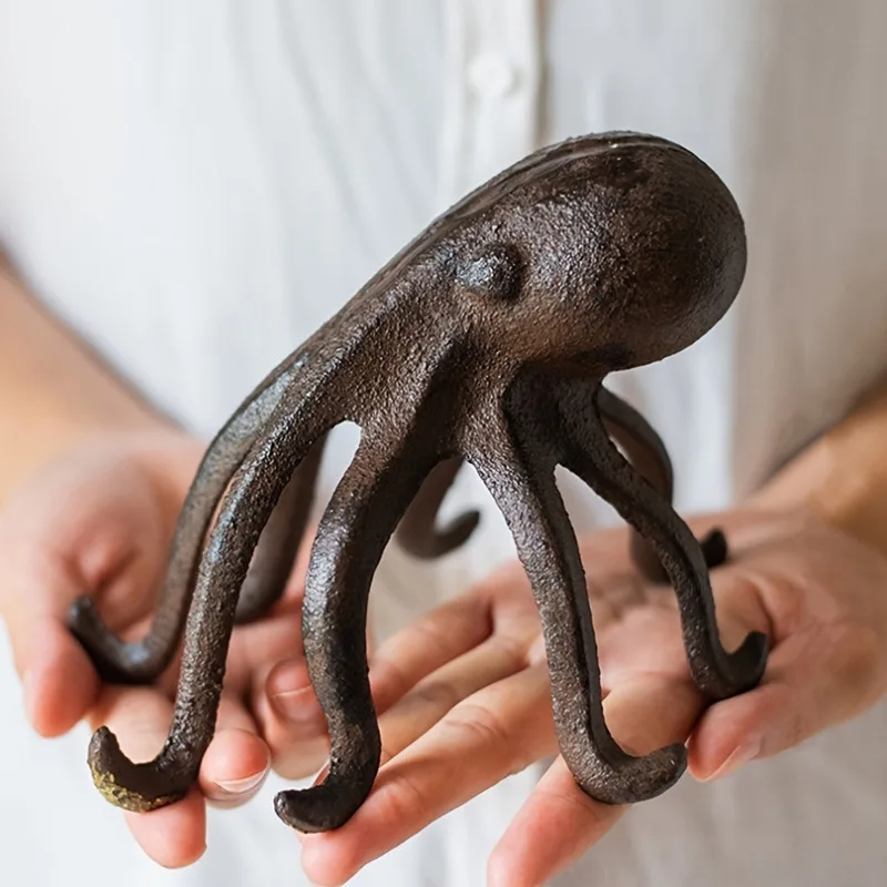Cast Iron Octopus Phone Holder, Ocean Themed Decorative Collectible, Multifunctional Room Decoration, Metal Art Statue, No Need
Cast Iron Octopus Phone Holder, Ocean Themed Decorative Collectible, Multifunctional Room Decoration, Metal Art Statue, No Need