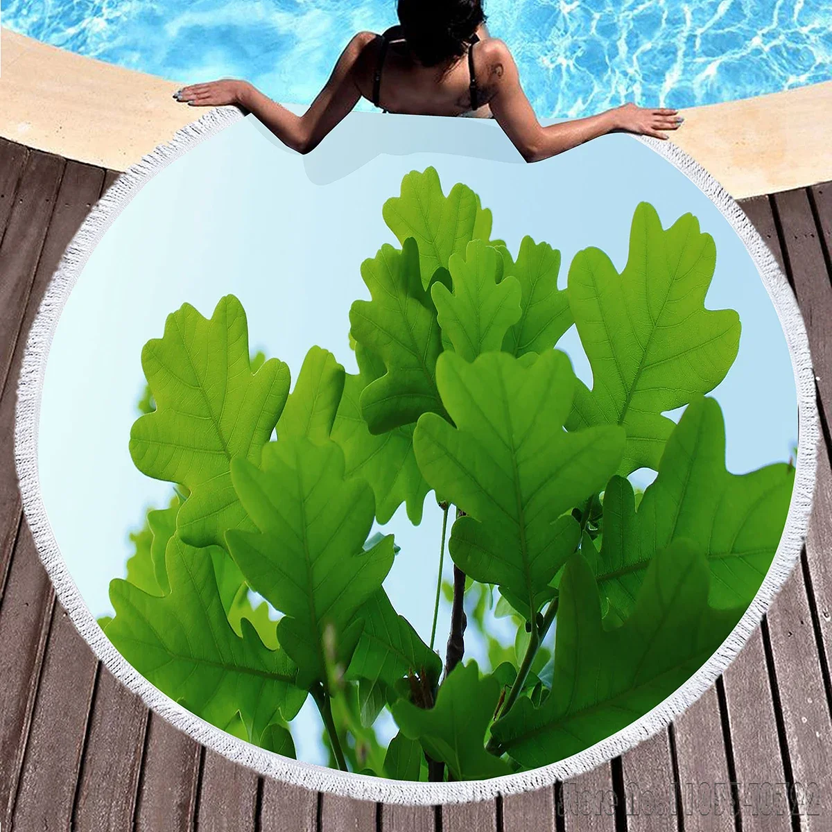 Green And Yellow Leaf Printing Cartoon Round 150cm Beach Towel Microfiber Children Kids Swimming Hawaii Bath Towel With Tassel
Green And Yellow Leaf Printing Cartoon Round 150cm Beach Towel Microfiber Children Kids Swimming Hawaii Bath Towel With Tassel