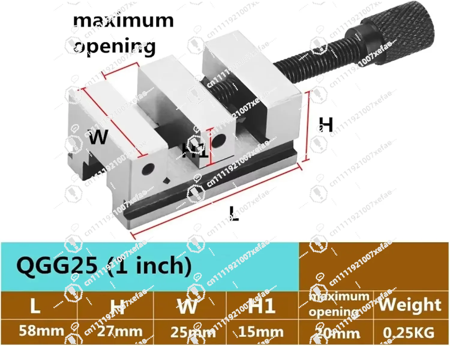 QGG25/33/38 1/1.3/1.5 Inch Precision Tool Steel Vice Table Fixture, Suitable for Milling Machines, Drilling Machines, Lathes
QGG25/33/38 1/1.3/1.5 Inch Precision Tool Steel Vice Table Fixture, Suitable for Milling Machines, Drilling Machines, Lathes