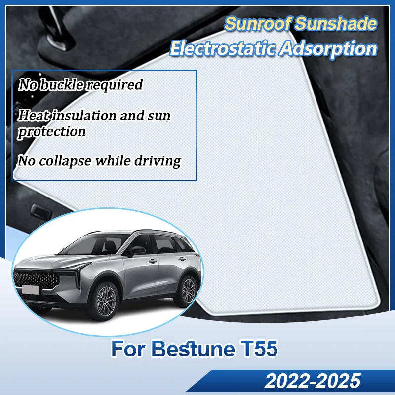 For Bestune T55 Accessories 2022 2023 2024 2025 Car Sunroof Sunshade Electrostatic Adsorption Skylight Heat Sun Visor Auto Parts
For Bestune T55 Accessories 2022 2023 2024 2025 Car Sunroof Sunshade Electrostatic Adsorption Skylight Heat Sun Visor Auto Parts