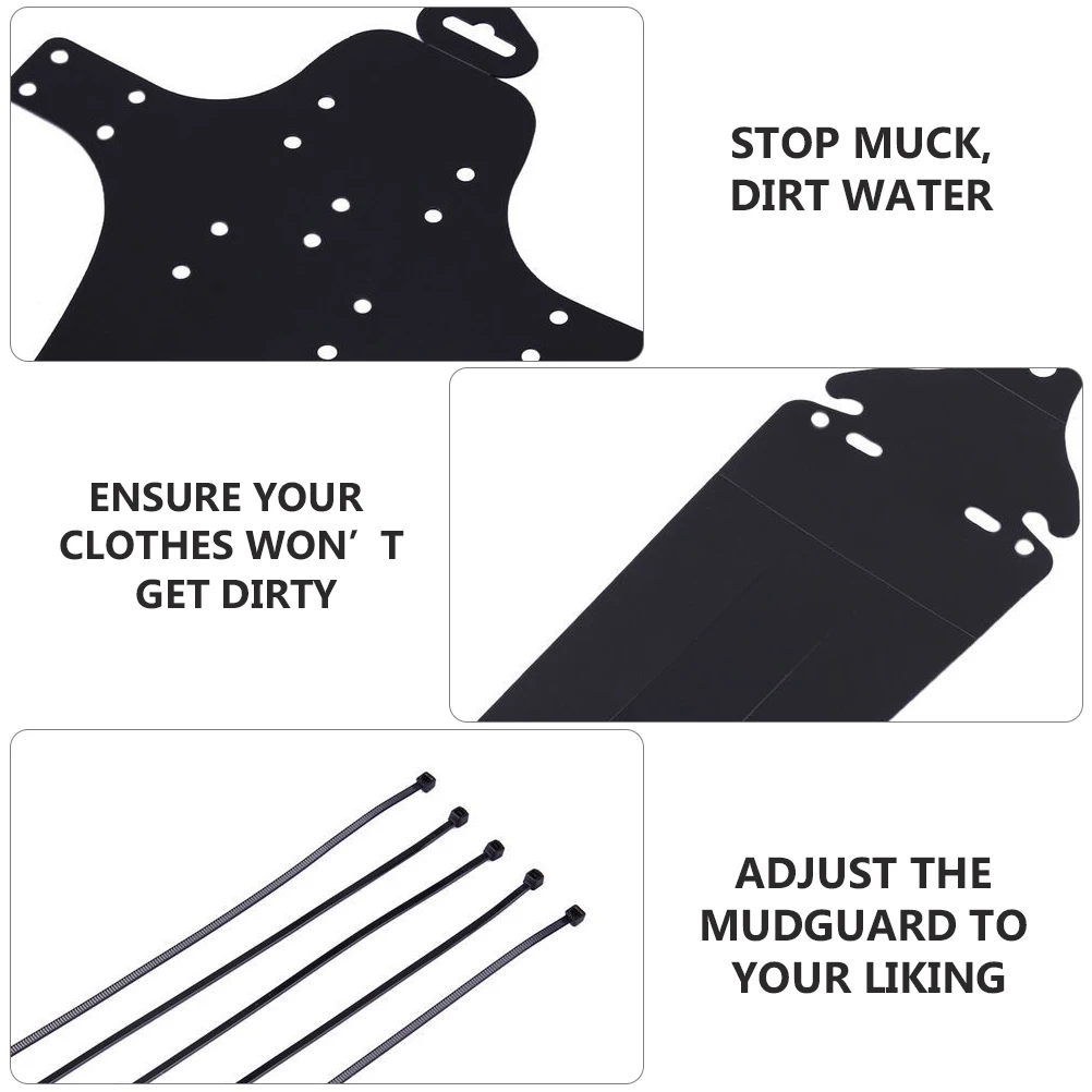 Bike Mudguard Plastic Cycling Accessories Front Rear Black Flexible 3D Shape Foldable Easy Adjustment Super Toughness
Bike Mudguard Plastic Cycling Accessories Front Rear Black Flexible 3D Shape Foldable Easy Adjustment Super Toughness