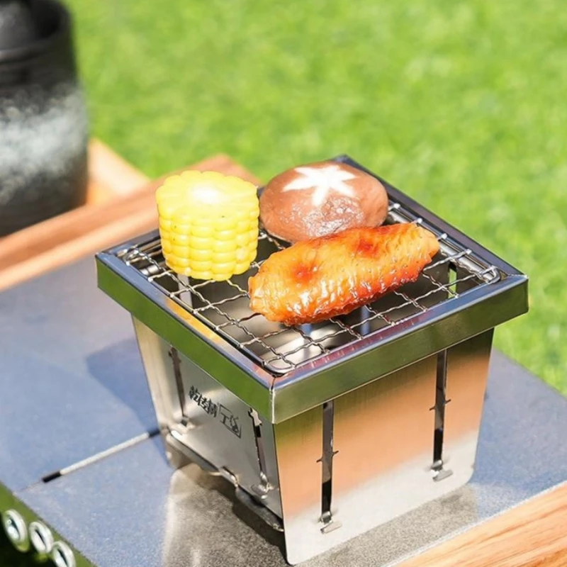 Mini Barbecue Grill Around The Stove Make Tea Outdoor Portable Folding BBQ Grill Stove Stainless Steel Furnace
Mini Barbecue Grill Around The Stove Make Tea Outdoor Portable Folding BBQ Grill Stove Stainless Steel Furnace