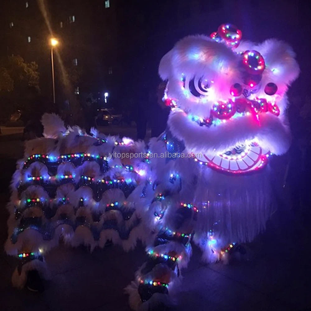 LED Lion Dance Costume, Traditional Chinese Lion Dance with Lights
LED Lion Dance Costume, Traditional Chinese Lion Dance with Lights