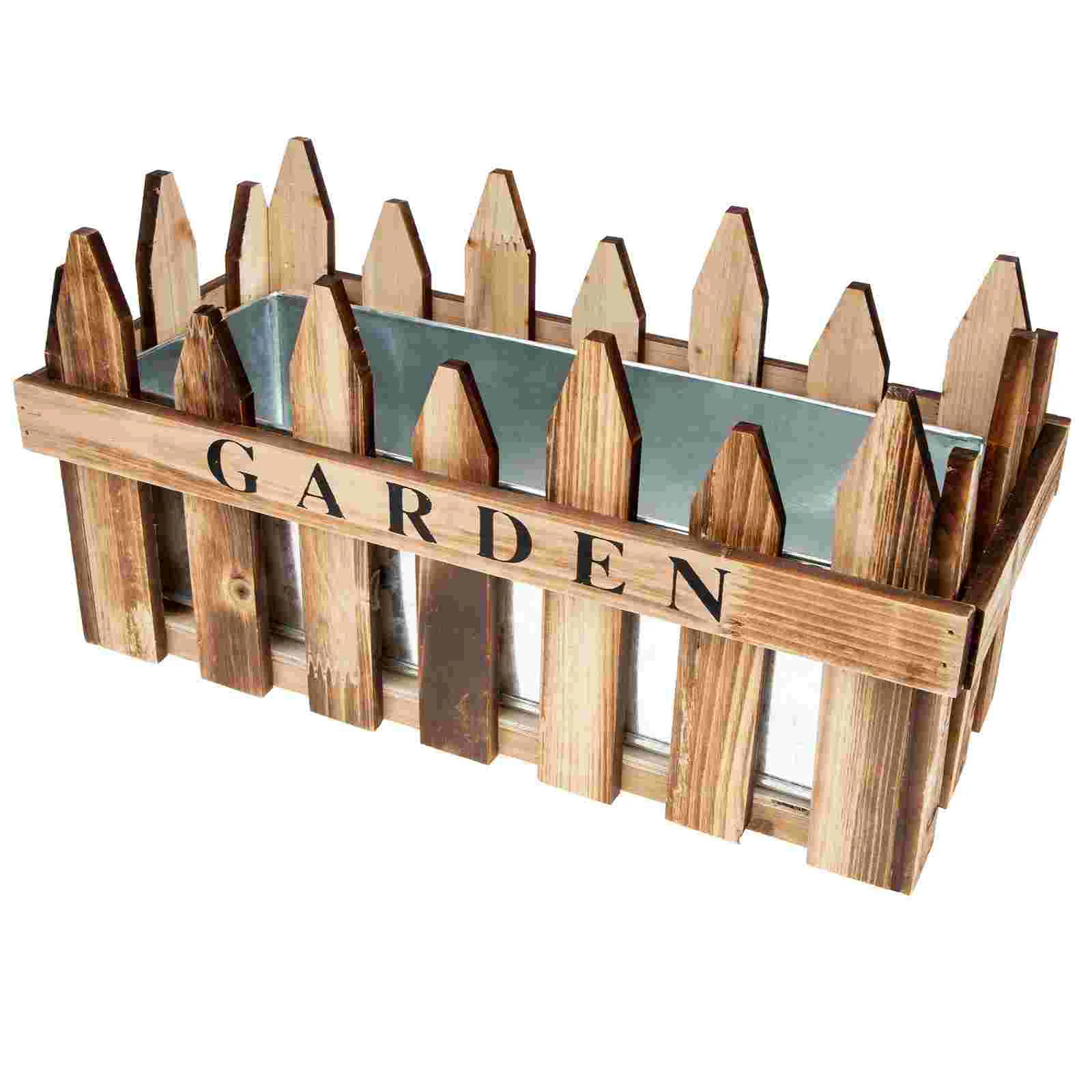 Fence Pot Outdoor Flower Planter Greenery Decor Square Container Wooden Office Holder Decorate Man
Fence Pot Outdoor Flower Planter Greenery Decor Square Container Wooden Office Holder Decorate Man