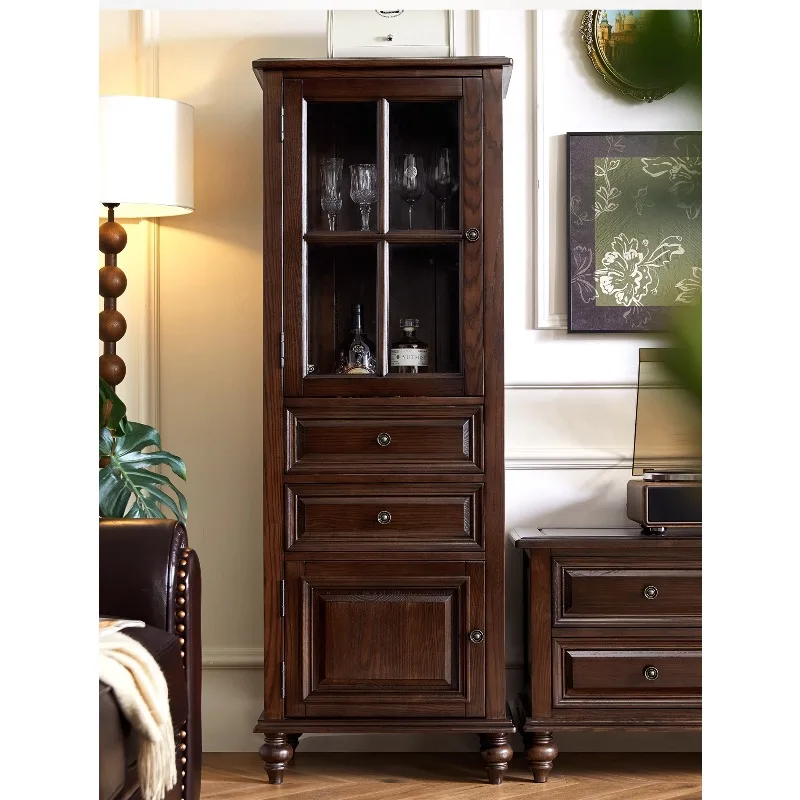 ZHB all-solid wood single-door wine cabinet rural light luxury living room locker sub-storage ash wood furniture
ZHB all-solid wood single-door wine cabinet rural light luxury living room locker sub-storage ash wood furniture