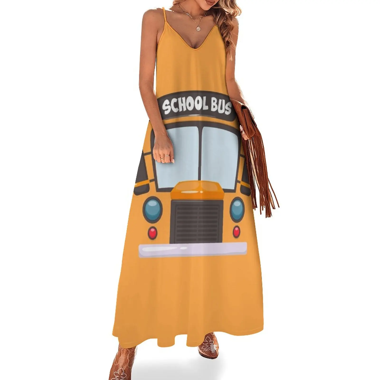 Funny School Bus Dress Up Truck school bus driver Costume Sleeveless Dress evening dresses ladies
Funny School Bus Dress Up Truck school bus driver Costume Sleeveless Dress evening dresses ladies