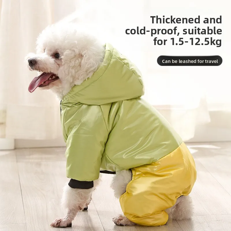 New Pet Clothing: Waterproof and Windproof Dog Cotton-padded Jacket, Warm Dog Clothes, Pet Four-legged Cotton-padded Jacket
New Pet Clothing: Waterproof and Windproof Dog Cotton-padded Jacket, Warm Dog Clothes, Pet Four-legged Cotton-padded Jacket