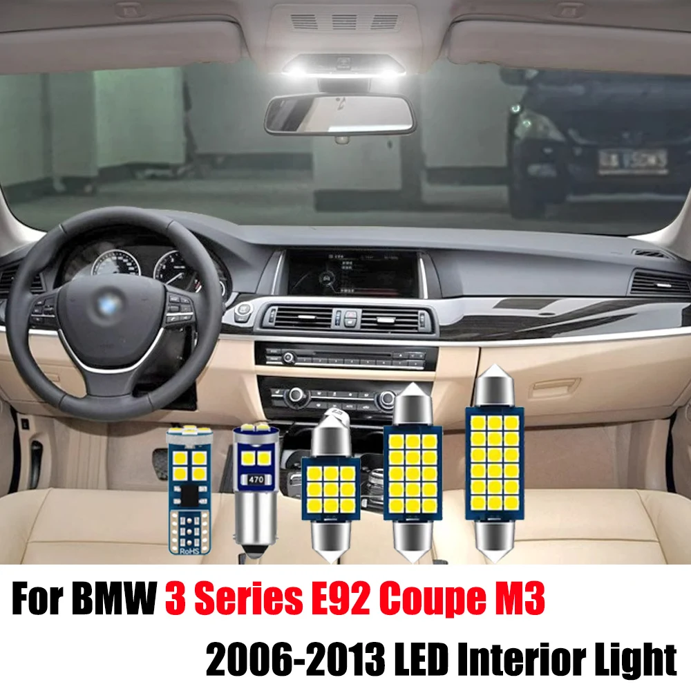 10pcs For BMW 3 Series E92 Coupe M3 2006 2007 2008 2009 2010 2011 2012 2013 Canbus Car LED Bulb Interior Light Auto Lamp Kit
10pcs For BMW 3 Series E92 Coupe M3 2006 2007 2008 2009 2010 2011 2012 2013 Canbus Car LED Bulb Interior Light Auto Lamp Kit
