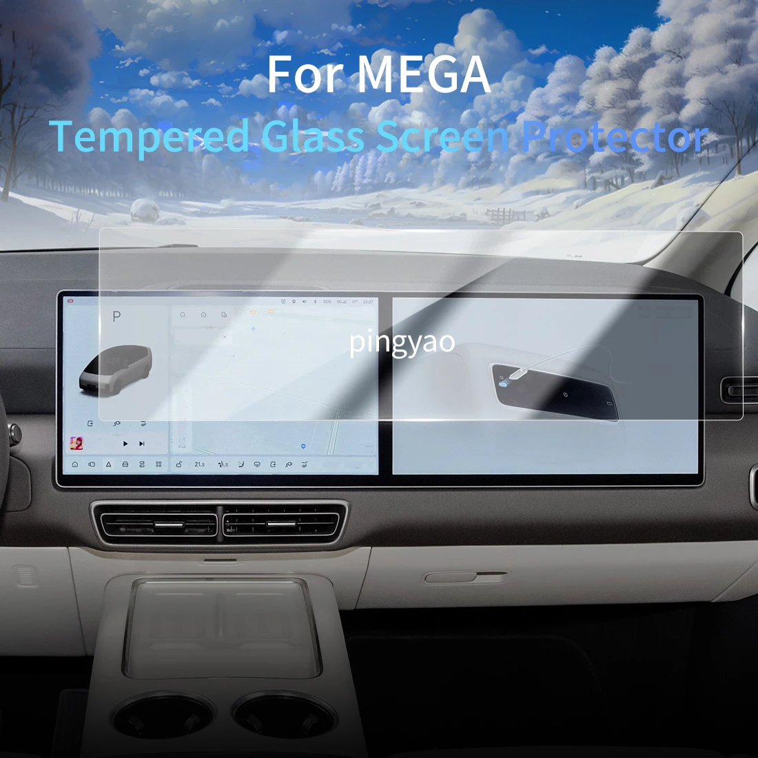 Car Sticker Screen Protector Navigation Display Tempered Glass Protective Film Car Accessories Vehicle For24 ideal MEGA
Car Sticker Screen Protector Navigation Display Tempered Glass Protective Film Car Accessories Vehicle For24 ideal MEGA
