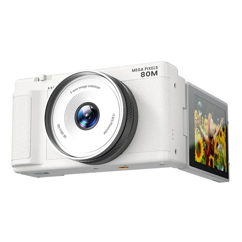 5K 80MP Digital Camera 6-Axis Stabilization 270° Flip Screen 18X Zoom Dual Lens Vlogging Autofocus for YouTube Travel
5K 80MP Digital Camera 6-Axis Stabilization 270° Flip Screen 18X Zoom Dual Lens Vlogging Autofocus for YouTube Travel