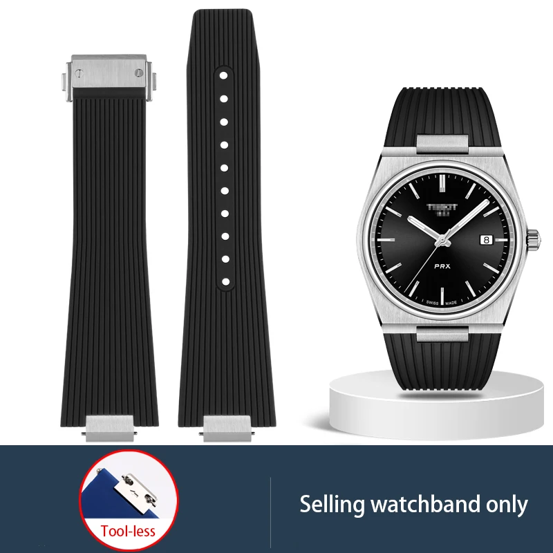 For Tissot 1853 PRX Super Player Bracelet T137 Silicone Strap T137410A T137407A 12MM Men's Rubber Watch Bnad+Metal connectors
For Tissot 1853 PRX Super Player Bracelet T137 Silicone Strap T137410A T137407A 12MM Men's Rubber Watch Bnad+Metal connectors
