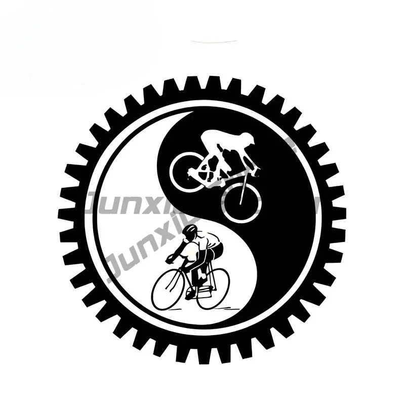 Yingyang Moutain Bike Cool Car Sticker Personal Cartoon Gear Shape Bumper Decal Simple Atistic Waterproof Car Styling
Yingyang Moutain Bike Cool Car Sticker Personal Cartoon Gear Shape Bumper Decal Simple Atistic Waterproof Car Styling