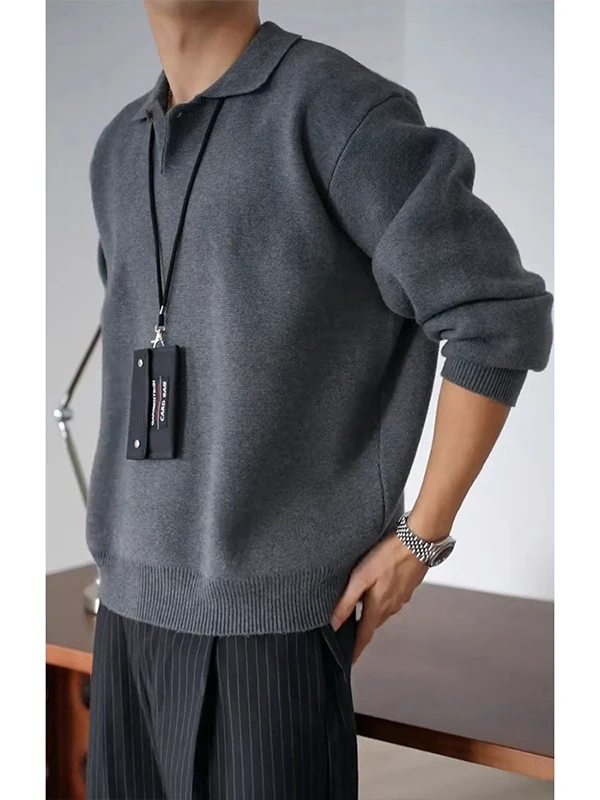 ay Knitted irt with Collar for Men Casual Commute Wear Autumn Winter Simple Sle Long Sve Soft Comfortable Top
ay Knitted irt with Collar for Men Casual Commute Wear Autumn Winter Simple Sle Long Sve Soft Comfortable Top