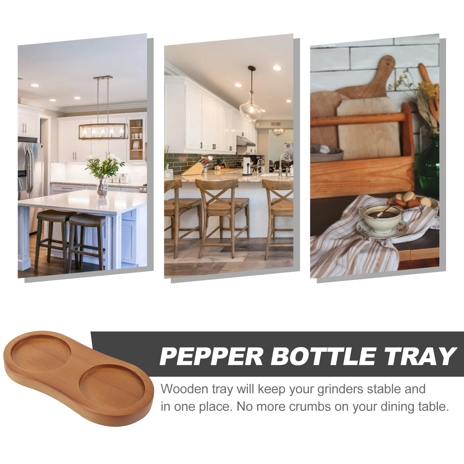 Wooden Tray For Salt Pepper Grinders Coaster Drink Holder Kitchen Decoration Home Accessories Condiment Storage Tray Natural
Wooden Tray For Salt Pepper Grinders Coaster Drink Holder Kitchen Decoration Home Accessories Condiment Storage Tray Natural