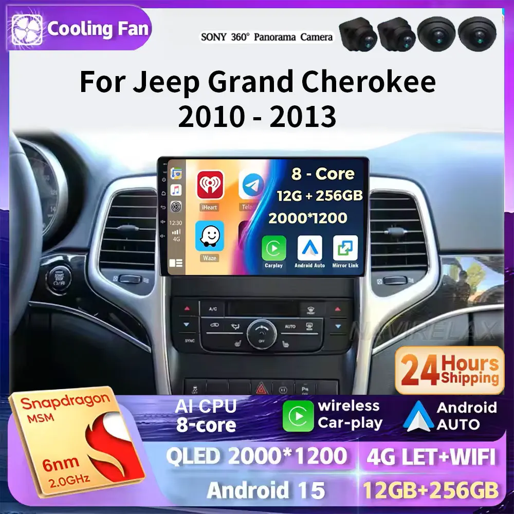 Android 15 Wireless Carplay Auto For Jeep Grand Cherokee WK2 2008 - 2013 Car Radio Multimedia Stereo Video Player GPS Navi WIFI
Android 15 Wireless Carplay Auto For Jeep Grand Cherokee WK2 2008 - 2013 Car Radio Multimedia Stereo Video Player GPS Navi WIFI