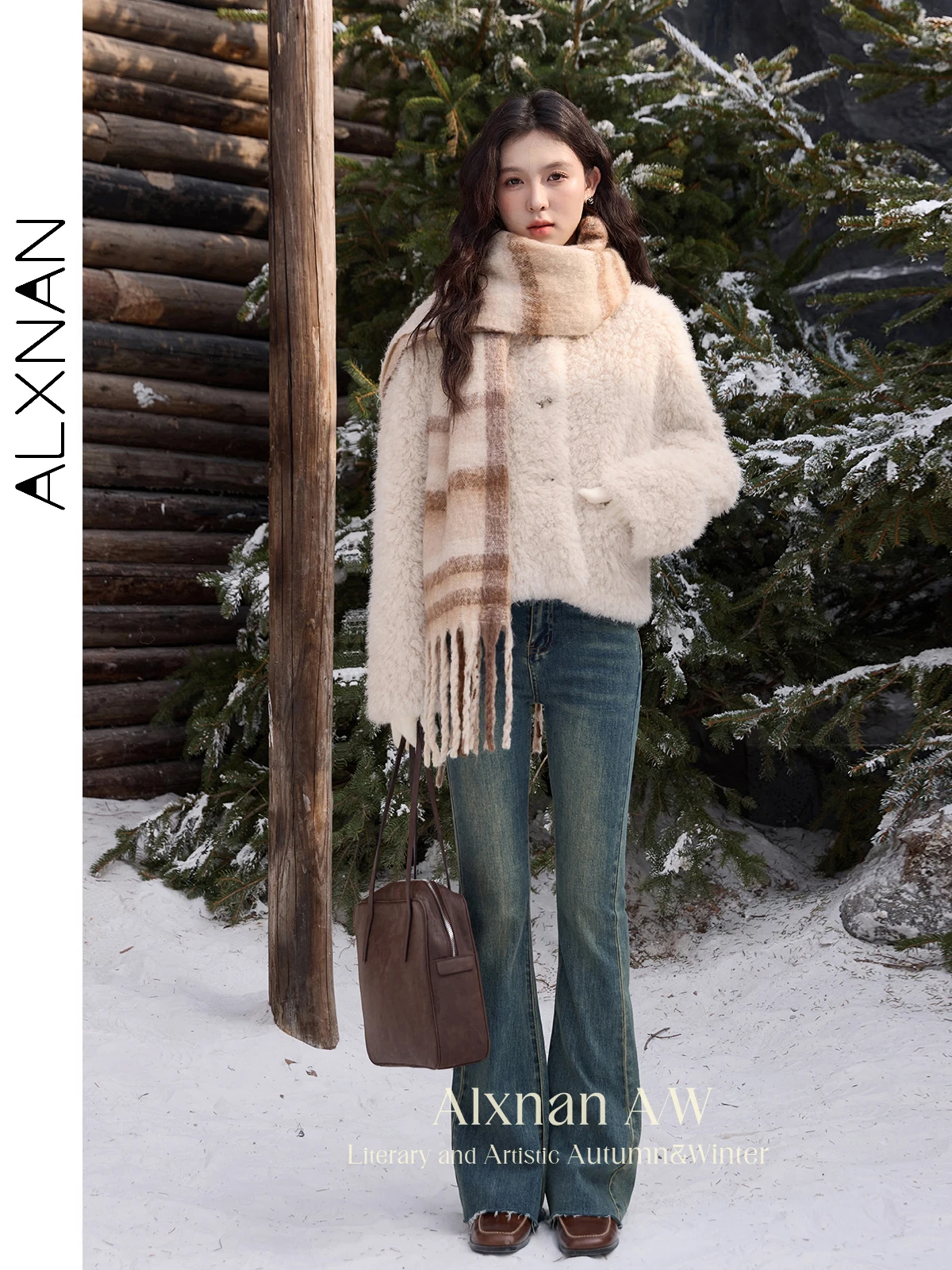 ALXNAN теплая короткая куртка из овечьей шерсти для женщин, осень-зима 2024, теплые пальто, повседневная верхняя одежда свободного покроя с длинными рукавами L52263
ALXNAN теплая короткая куртка из овечьей шерсти для женщин, осень-зима 2024, теплые пальто, повседневная верхняя одежда свободного покроя с длинными рукавами L52263