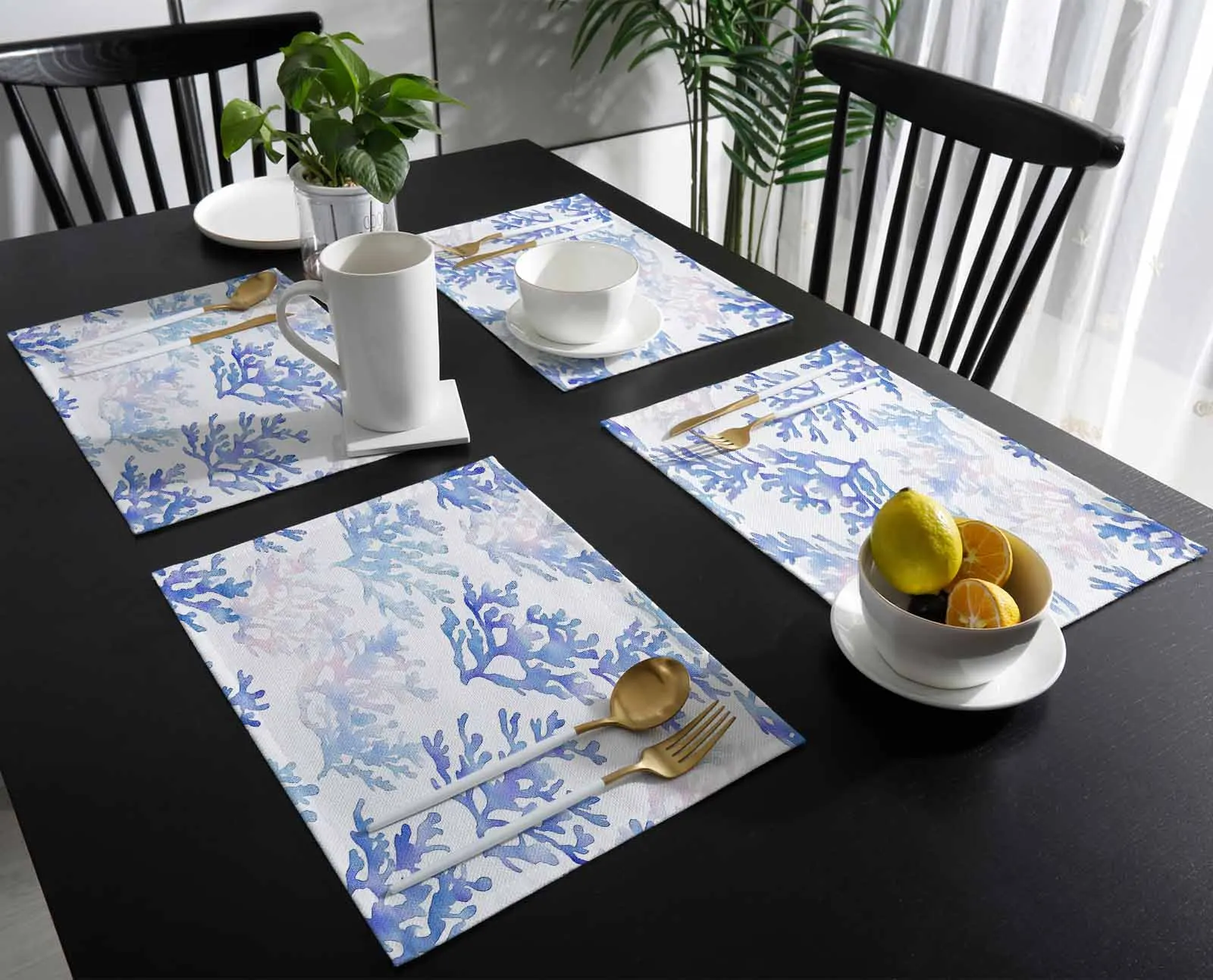 4/6 Pcs Blue Coral Marine Plant Kitchen Tableware Cup Bottle Placemat Coffee Pads Desktop Mats
4/6 Pcs Blue Coral Marine Plant Kitchen Tableware Cup Bottle Placemat Coffee Pads Desktop Mats