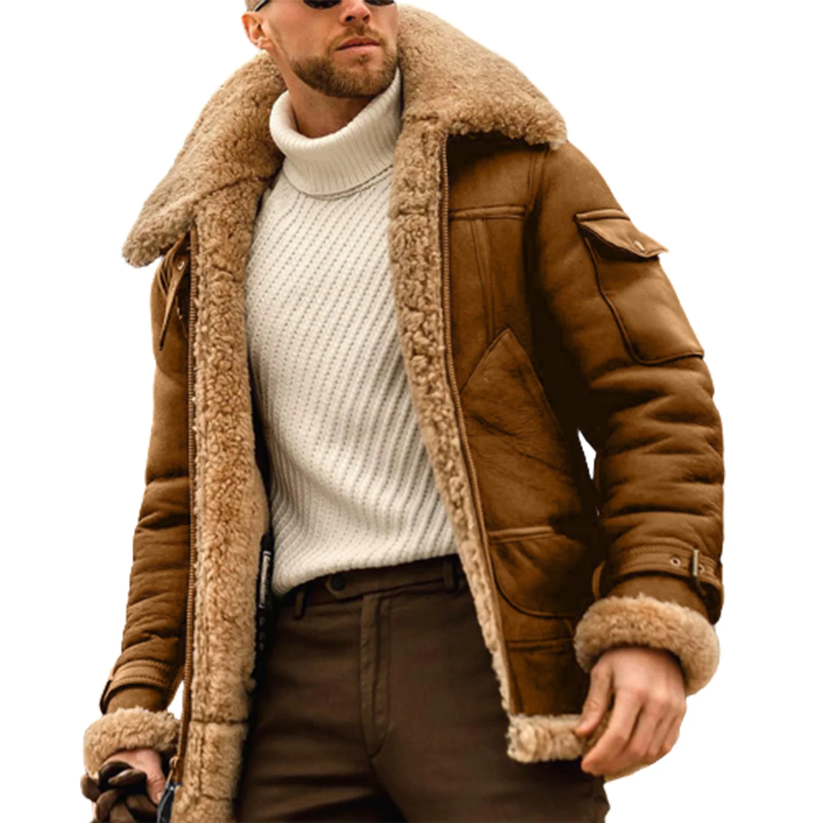 Men's Warm Leather Jacket Wear-resistant and Solid Color Design Ideal Gift for Extreme Winters
Men's Warm Leather Jacket Wear-resistant and Solid Color Design Ideal Gift for Extreme Winters