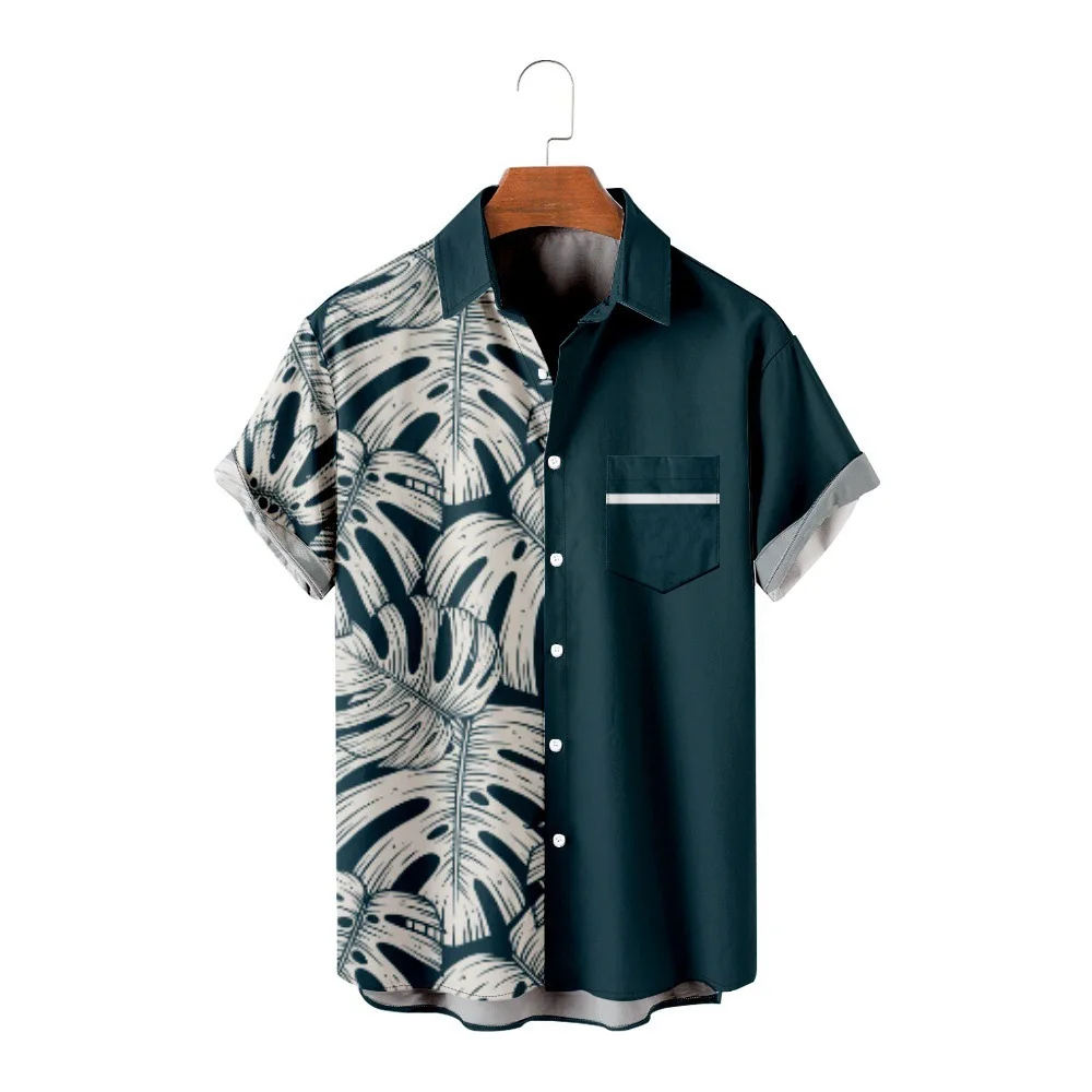 Harajuku Luxury Palm leaf pattern 3D Print Men Single Breasted shirt Casual Women Blouse Short Sleeve Summer Flip collar shirts
Harajuku Luxury Palm leaf pattern 3D Print Men Single Breasted shirt Casual Women Blouse Short Sleeve Summer Flip collar shirts