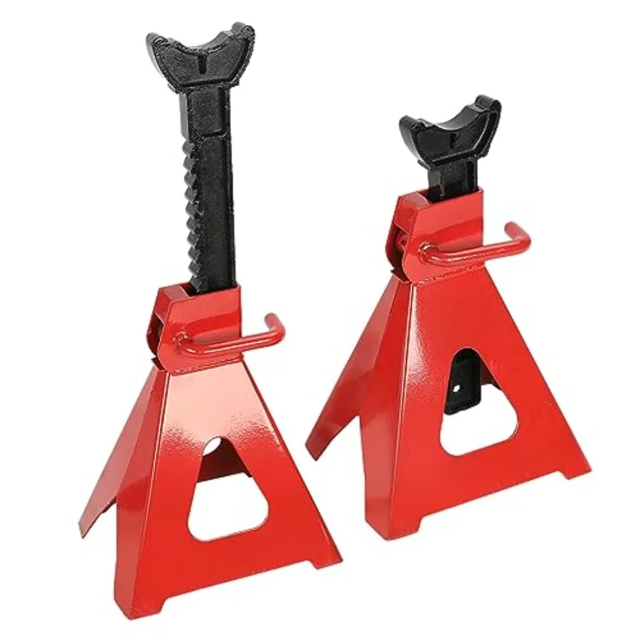 Automotive garage and repair shop use: heavy duty steel jack stands, red color, adjustable height 14.6-24, 6 ton 12, 000 LBS ca
Automotive garage and repair shop use: heavy duty steel jack stands, red color, adjustable height 14.6-24, 6 ton 12, 000 LBS ca